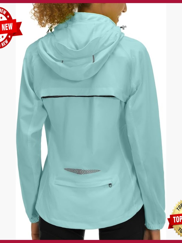 Lightweight Waterproof Cycling Jacket Removable Sleeves Hood 5 Pockets